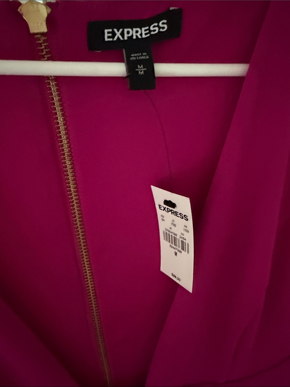 Express Magenta Cutout Wide-Leg Jumpsuit - Picture 2 of 4